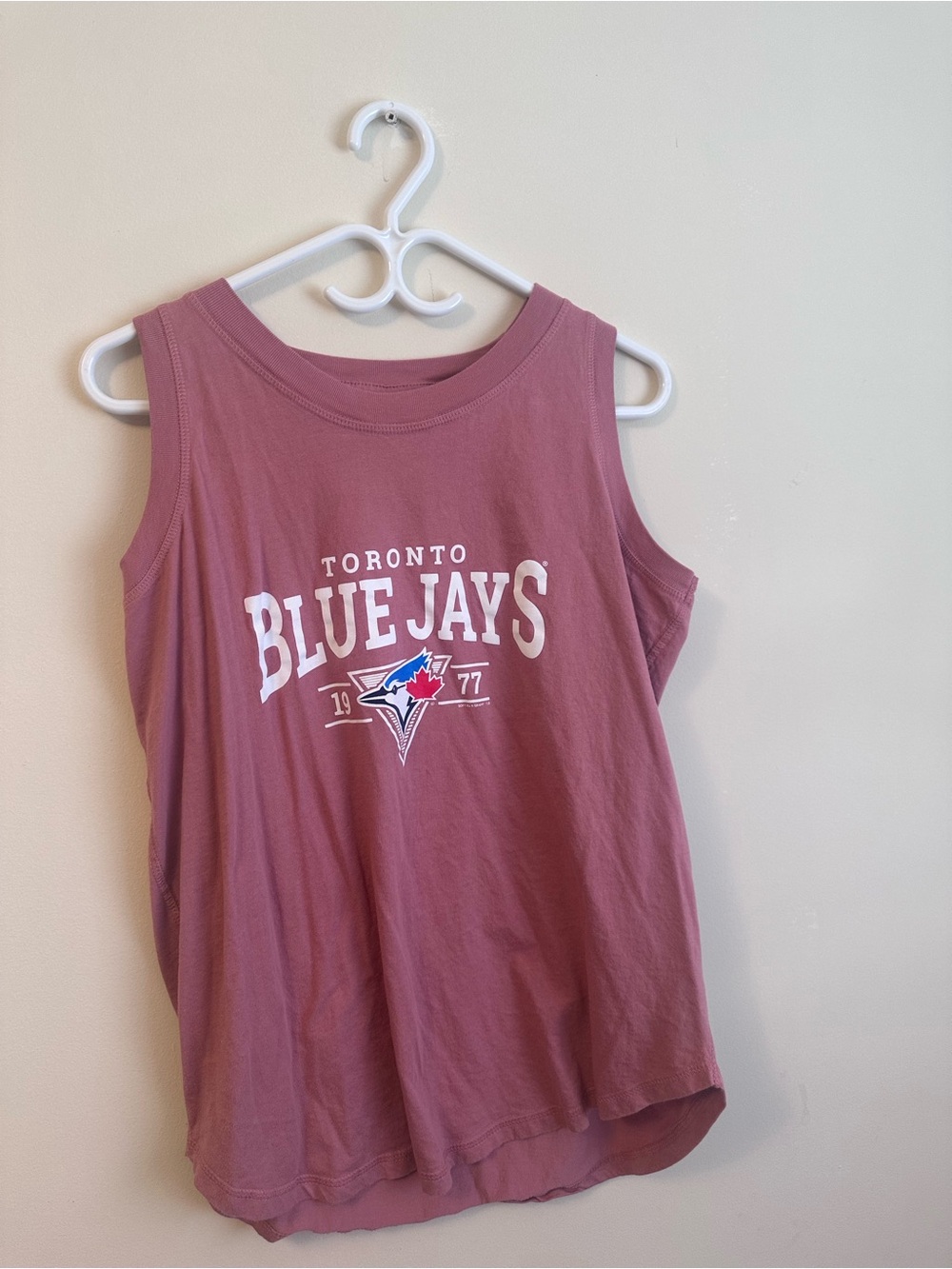Toronto Blue Jays Womenâs Sleeveless Tank Top Mauve Like New